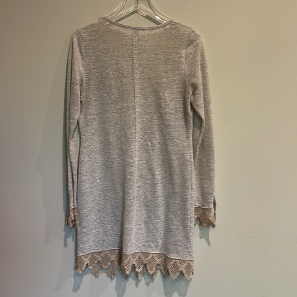 Free People Cardigan / Duster with Lace trim s M - Picture 4 of 5